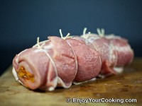 Pork Loin Roll with Prunes and Carrots: C