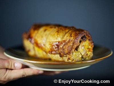 Pork Loin Roll with Prunes and Carrots Recipe: Step 17