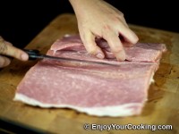 Repeat procedure for the remaining 2/3 side: slit inner part
