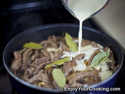 Beef Stroganoff with Mushrooms and Cream Recipe: Step 10