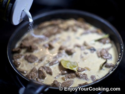 Beef Stroganoff with Mushrooms and Cream Recipe: Step 11