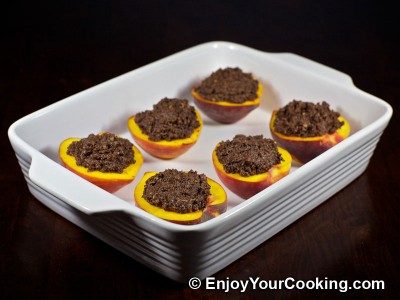 Baked Peaches with Chocolate and Ginger Stuffing Recipe: Step 11