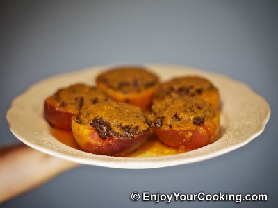 Baked Peaches with Chocolate and Ginger Stuffing Recipe: Step 15