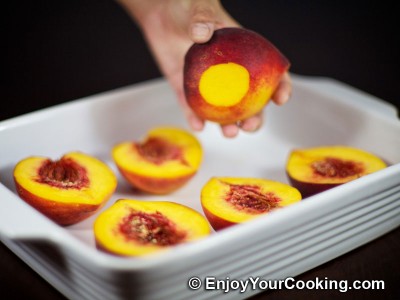 Baked Peaches with Chocolate and Ginger Stuffing Recipe: Step 9