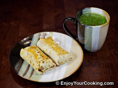 Crepes with Boiled Meat and Rice Stuffing Recipe: Step 12