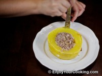 Use knife to separate skin from the flesh