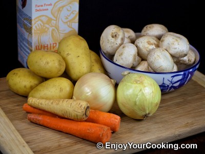 Vegetable Soup-Puree with Mushrooms Recipe: Step 1