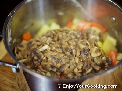 Vegetable Soup-Puree with Mushrooms Recipe: Step 6