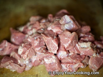 Veal Stew with Chanterelles and Peas Recipe: Step 4