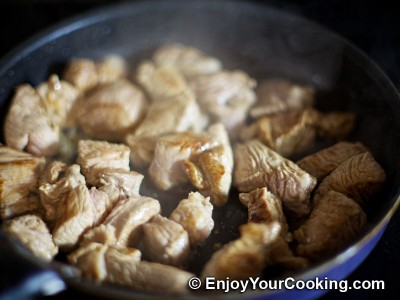 Veal Stew with Chanterelles and Peas Recipe: Step 6