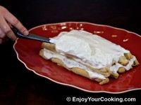 Cover with sour cream frosting, move sticks together if they try to get apart