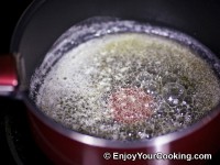 Melt all butter in sauce pan
