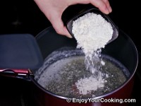 Add all flour