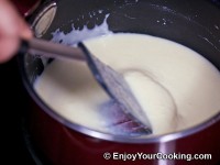 And stir to make sure there is no knots