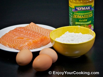 Fried Battered Salmon Recipe: Step 1