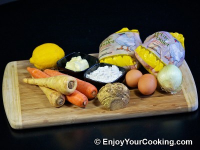 Chicken Soup-Puree with Eggs Recipe: Step 1