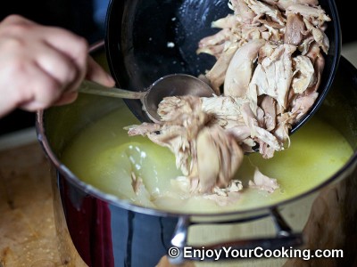 Chicken Soup-Puree with Eggs Recipe: Step 13