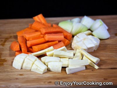 Chicken Soup-Puree with Eggs Recipe: Step 3