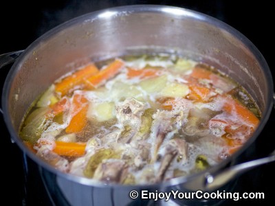 Chicken Soup-Puree with Eggs Recipe: Step 7