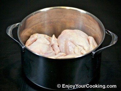 Chicken Roast with Pineapples, Bananas and White Wine Sauce Recipe: Step 2
