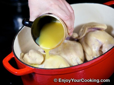 Chicken Roast with Pineapples, Bananas and White Wine Sauce Recipe: Step 8