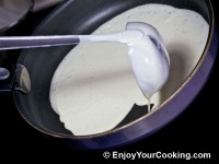 Until crepe is formed