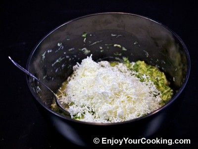 Zucchini Pancakes with Sheep Cheese Recipe: Step 11