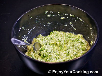 Zucchini Pancakes with Sheep Cheese Recipe: Step 12