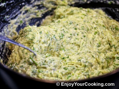 Zucchini Pancakes with Sheep Cheese Recipe: Step 15