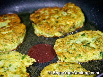 Zucchini Pancakes with Sheep Cheese Recipe: Step 17