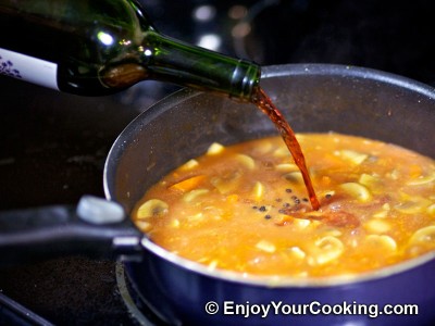 Veal with Mushrooms and Carrots Recipe: Step 12