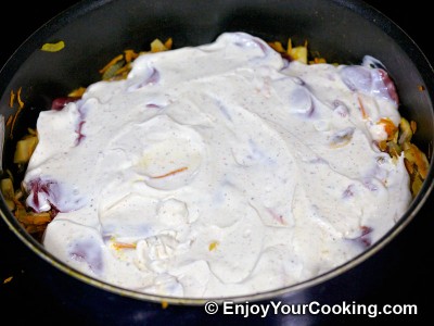 Chicken Liver with Mushrooms and Sour Cream Recipe: Step 8