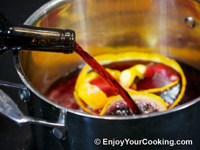 Red Wine Sangria with Peaches, Oranges and Lemons Recipe: Step 5