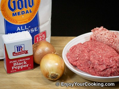 Russian Meat Dumplings (Pelmeni) Recipe: Step 1