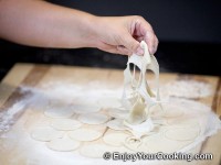 Remove cut off dough