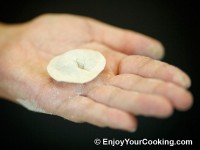 Here is ready pel'men' dumpling