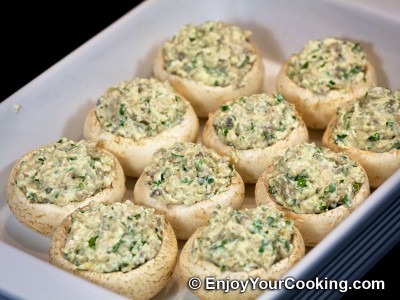 Chicken and Feta Stuffed Mushroom Caps Recipe: Step 17
