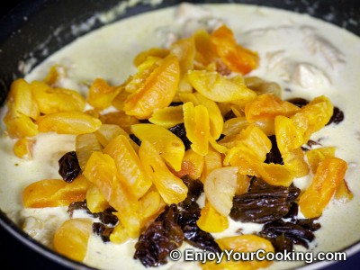 Curry Chicken with Prunes and Dried Apricots Recipe: Step 9