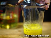Add a drop of oil and emulsify