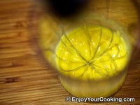 When mix starts thickening it is safe to start adding more oil at once