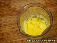 Stop after you mix in about half of all oil