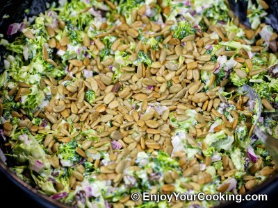 Fresh Broccoli Salad with Raisins and Sunflower Seeds Recipe: Step 10