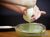And squeeze juice out with your hands