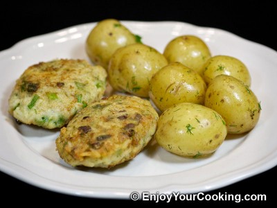 Minced Fish Cutlets with Rice