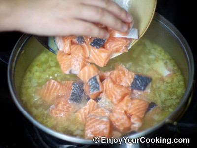 Salmon and Potato Chowder with Cream Recipe: Step 6