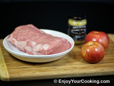 Pork Roast with Apples and Mustard Recipe: Step 1