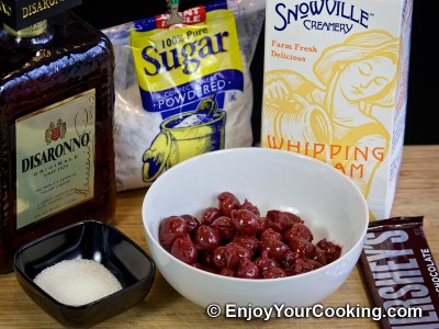 Sour Cherry Dessert with Whipped Cream Recipe: Step 1