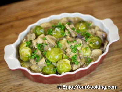Brussel Sprouts with Mushrooms and Onions Recipe: Step 12