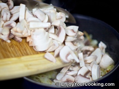 Brussel Sprouts with Mushrooms and Onions Recipe: Step 3