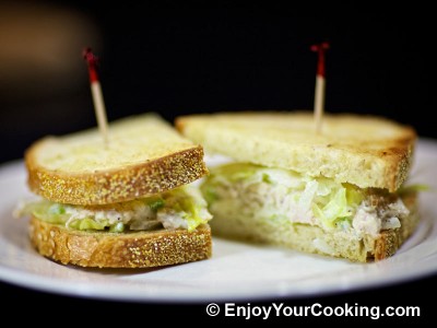 Chicken and Celery Salad Sandwich